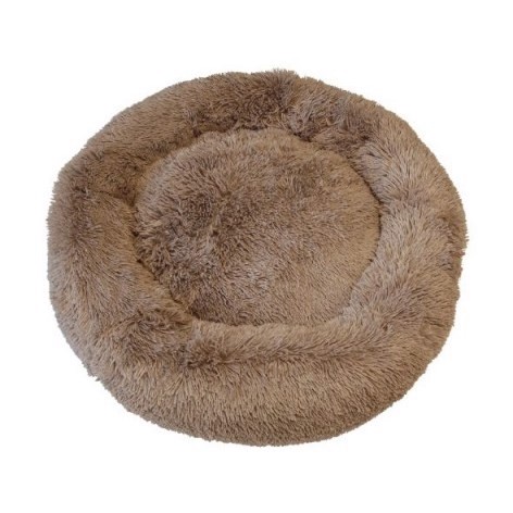 Beroligende Donut Hundeseng Fluffy Brun Størrelser