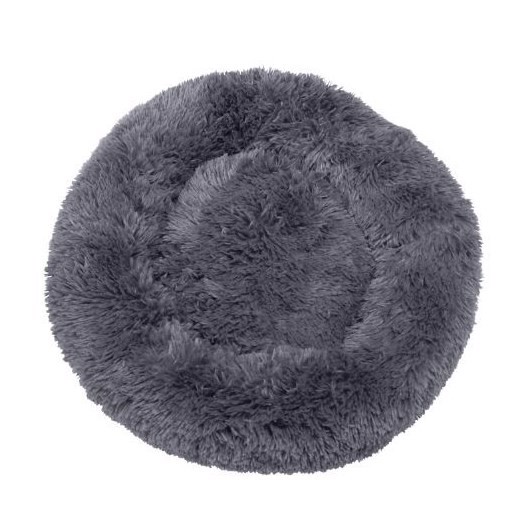 Beroligende Donut Hundeseng Fluffy Koksgrå Størrelser