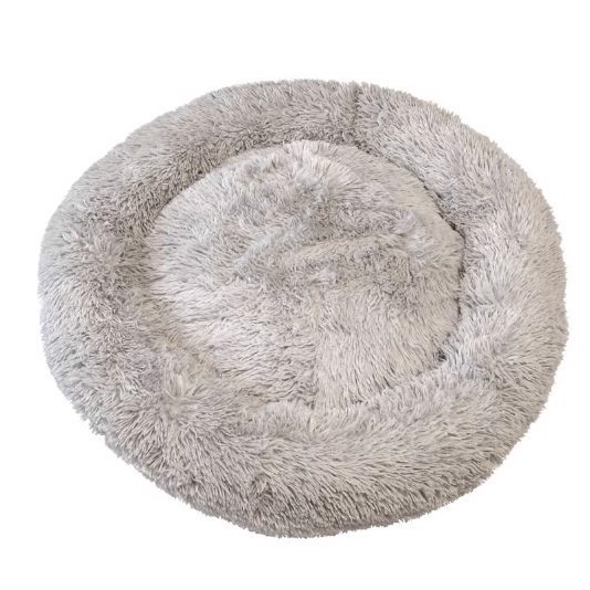 Beroligende Donut Hundeseng Fluffy Beige Medium 6972718660026