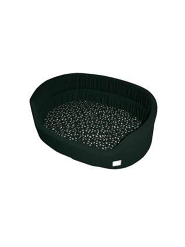 Danish Design Black With Silver Paws Hundeseng 101cm 5028441065544